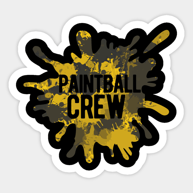 Matching Paintball T-Shirt Cool Fun Sports Game Team Shirt Sticker by warpartdesignstudio